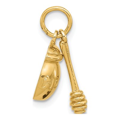 14K Yellow Gold Honey Pot Pendant – view 2