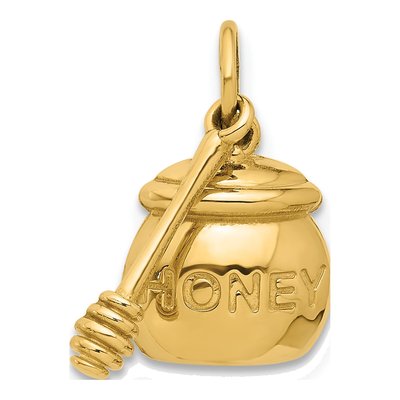 14K Yellow Gold Honey Pot Pendant