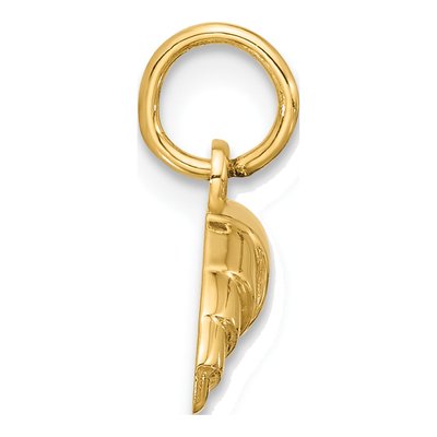 14K Yellow Gold Croissant Pendant – view 2