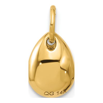 14K Yellow Gold 3D Avocado Charm – view 3