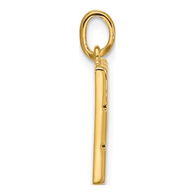 14K Yellow Gold Brown Enamel Chocolate Bar Charm – view 2
