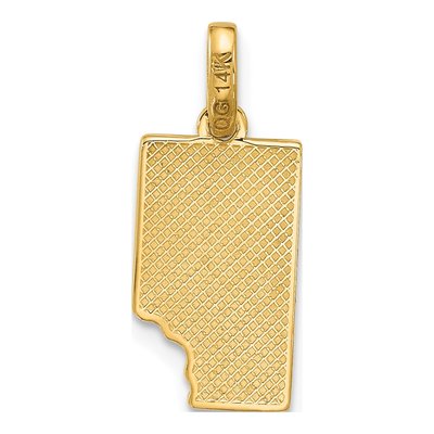 14K Yellow Gold Brown Enamel Chocolate Bar Charm – view 3