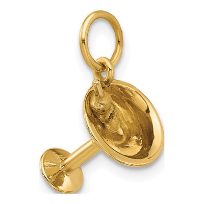 14K Yellow Gold Martini Glass Olives Charm – view 4