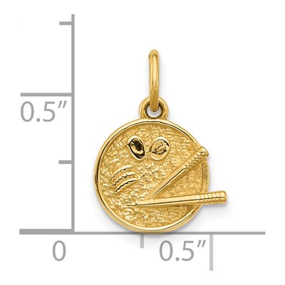 14K Yellow Gold Ramen Bowl Pendant – view 5