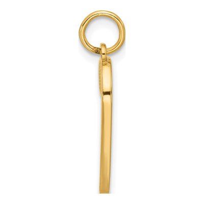 14K Yellow Gold Enameled Candy Cane Charm – view 2