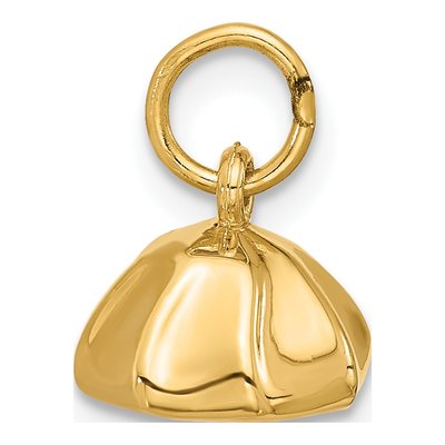 14K Yellow Gold Fancy Dumpling Pendant – view 2