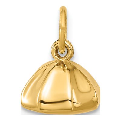 14K Yellow Gold Fancy Dumpling Pendant – view 3