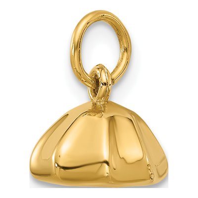14K Yellow Gold Fancy Dumpling Pendant – view 4