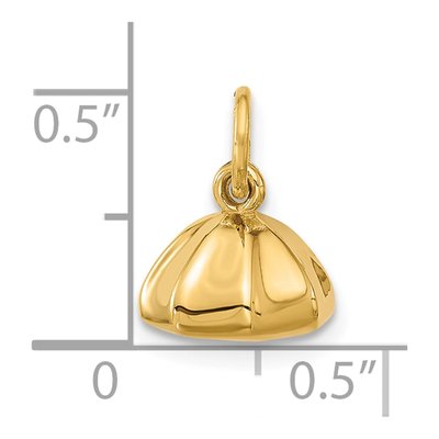 14K Yellow Gold Fancy Dumpling Pendant – view 5