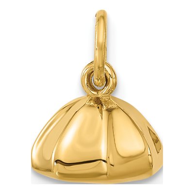 14K Yellow Gold Fancy Dumpling Pendant