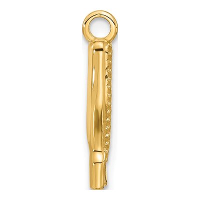 14K Yellow Gold Thigh High Boot Pendant – view 2