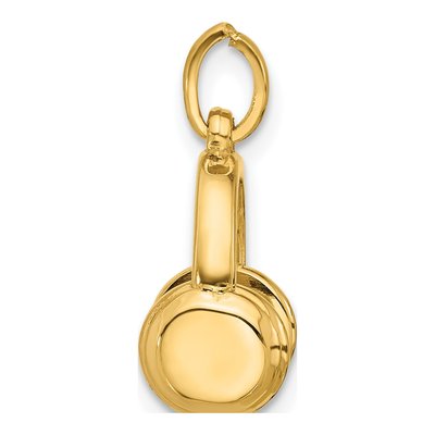 14K Yellow Gold Headphones Pendant – view 2
