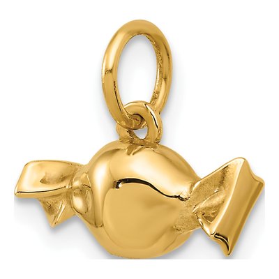 14K Yellow Gold Taffy Candy Pendant – view 4