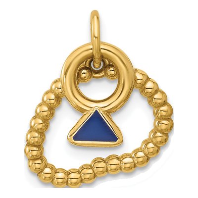 14K Yellow Gold Mini Pendant