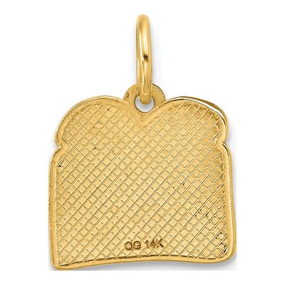 14K Yellow Gold Toast Jam Charm – view 3