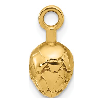 14K Yellow Gold Artichoke Charm