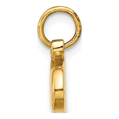 14K Yellow Gold Enameled Mitten Charm – view 2