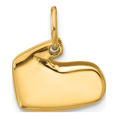 14K Yellow Gold Enameled Mitten Charm – view 3