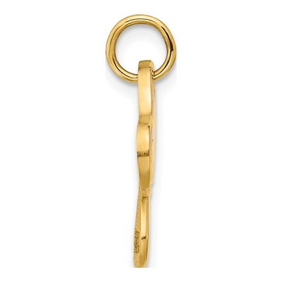 14K Yellow Gold Enameled Toadstool Charm – view 2