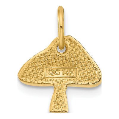 14K Yellow Gold Enameled Toadstool Charm – view 3