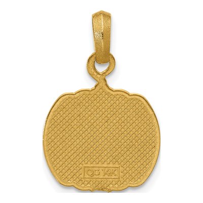 14K Yellow Gold Enameled Jack-O-Lantern Pendant – view 3