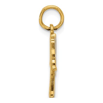14K Yellow Gold Enameled Bathrobe Charm – view 2