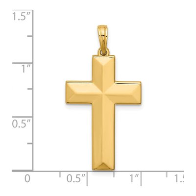 14K Yellow Gold Cross Pendant – view 4