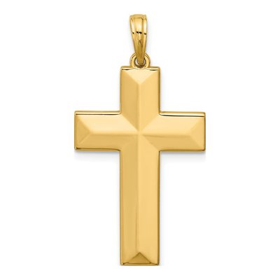 14K Yellow Gold Cross Pendant
