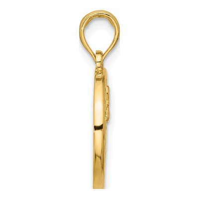 14K Yellow Gold Sagittarius Zodiac Pendant – view 2