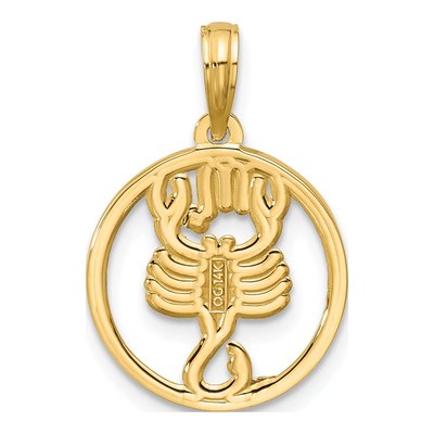 14K Yellow Gold Scorpio Pendant – view 3