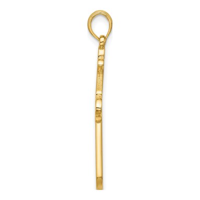 14K Yellow Gold Cross Pendant – view 2