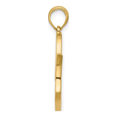 14K Yellow Gold MOM Heart Pendant – view 2