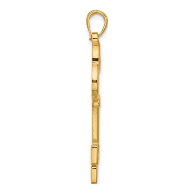 14K Yellow Gold Fancy Key Pendant – view 2