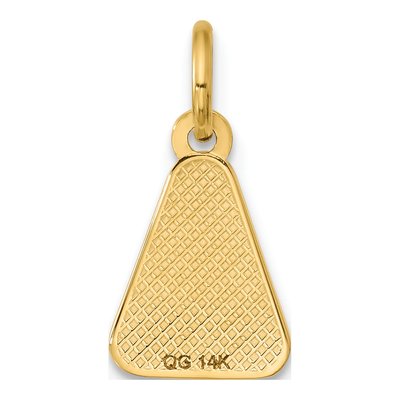 14K Yellow Gold Enameled Candy Corn Pendant – view 3