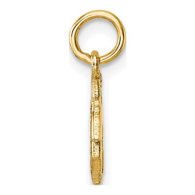 14K Yellow Gold Leaf Pendant – view 3
