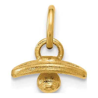 14K Yellow Gold Baby Pacifier Pendant – view 3