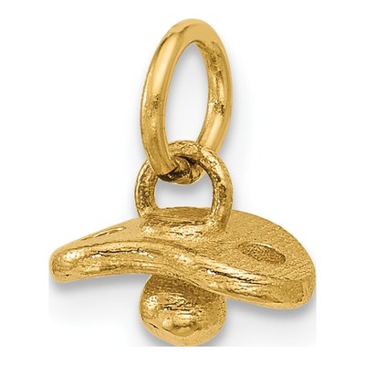 14K Yellow Gold Baby Pacifier Pendant – view 4