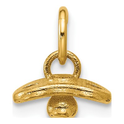14K Yellow Gold Baby Pacifier Pendant