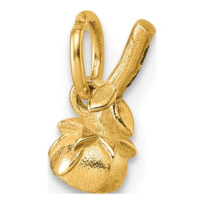 14K Yellow Gold 3D Flower Pendant – view 5