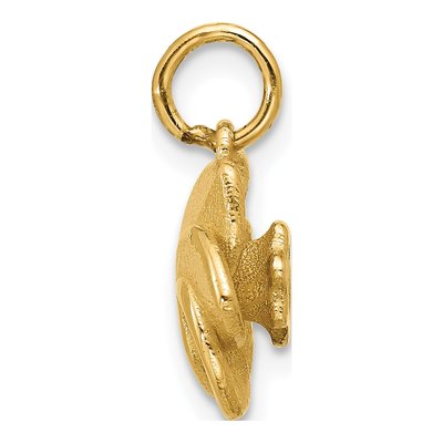 14K Yellow Gold Daffodil Flower Pendant – view 2