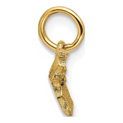 14K Yellow Gold Holly Pendant – view 2