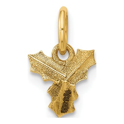 14K Yellow Gold Holly Pendant – view 3
