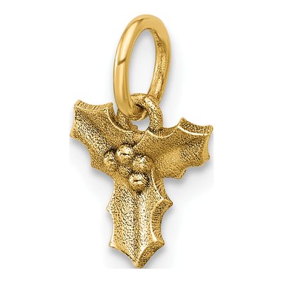 14K Yellow Gold Holly Pendant – view 4