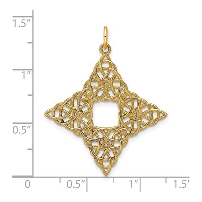 14K Yellow Gold Celtic Knot Pendant – view 4