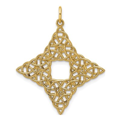 14K Yellow Gold Celtic Knot Pendant