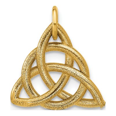 14K Yellow Gold Celtic Knot Pendant – view 3