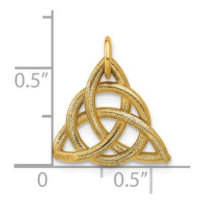 14K Yellow Gold Celtic Knot Pendant – view 4