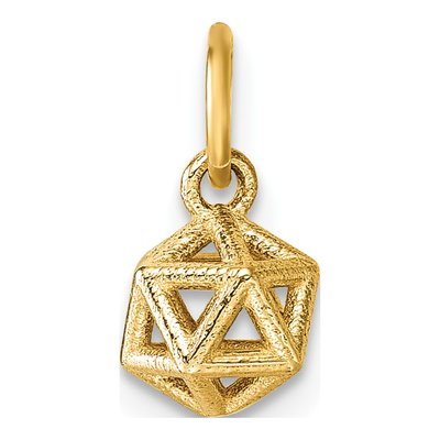 14K Yellow Gold Podium Pendant – view 4
