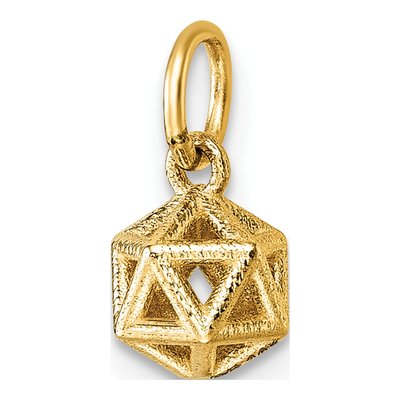 14K Yellow Gold Podium Pendant – view 5