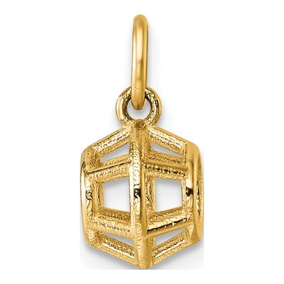 14K Yellow Gold Pentagon Pendant – view 4